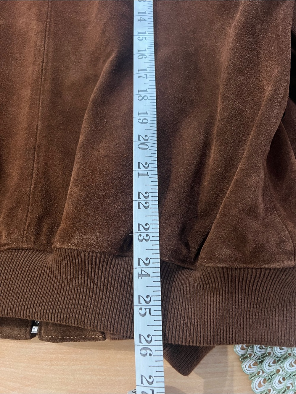 J. Crew Men's Dark Brown Harrington Calf Suede Jacket NWOT - Picture 10 of 12